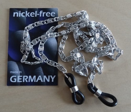 Posrebrzany łańcuszek do okularów. Okularnik.com