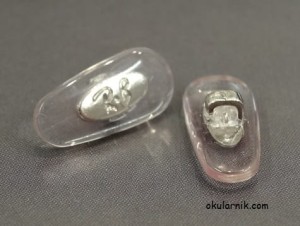 Nanośniki Ray-Ban 14mm Srebrne / Wcisk