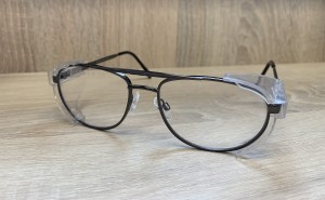 Okulary ochronne metalowe z możliwością korekcji