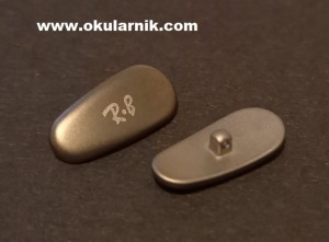 Nanośniki Ray-Ban 16mm Tytan / Srebrne / Na Wkręt