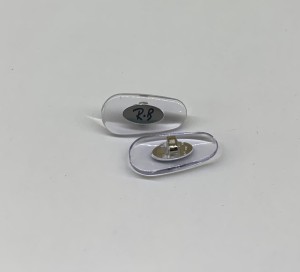 Nanośniki Ray-Ban 16mm Srebrne / Wcisk