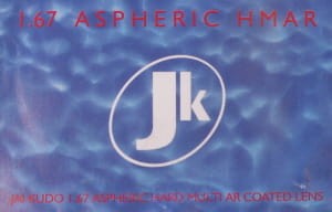 SZKŁA KOREKCYJNE ORGANICZNE JAI KUDO 1.67 ASPHERIC HMAR