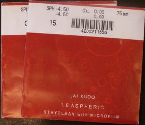 SZKŁA KOREKCYJNE ORGANICZNE JAI KUDO 1.61 ASPHERIC STAYCLEAN AR